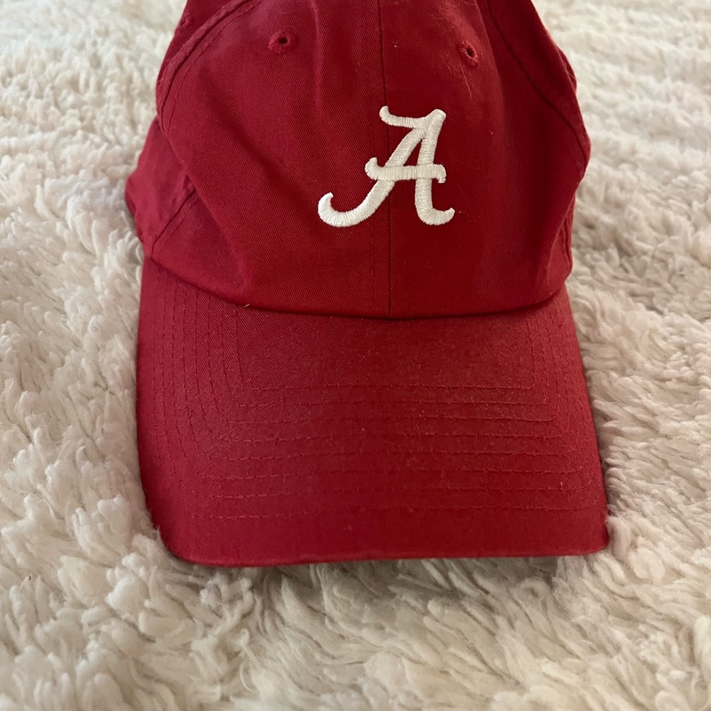 Red Cap roll tide Alabama with White 'A' Logo